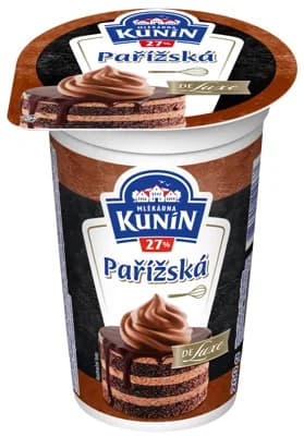 Mlékárna Kunín Pařížská šlehačka de luxe 27 %