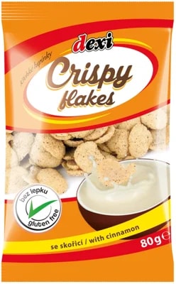 Dexi Crispy flakes Křehké lupínky se skořicí bez lepku