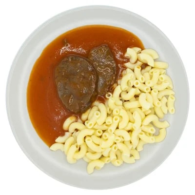 Pappudia Hovězí maso v rajské omáčce s těstovinami