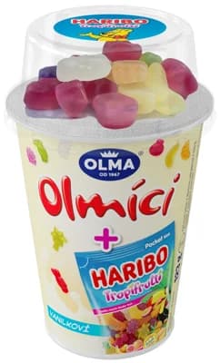Olma Olmíci jogurtoví vanilkoví s Haribo Tropi frutti
