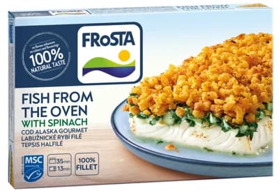 Frosta MSC Labužnické rybí filé se špenátem
