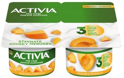 Activia Probiotický jogurt meruňka 4×120 g