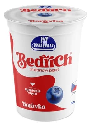 Milko Bedřich smetanový jogurt borůvka 10 %