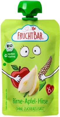 FruchtBar BIO Ovocná kapsička s jablkem, hruškou a prosem