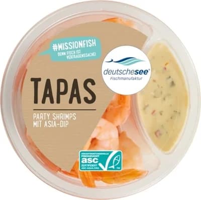 Deutsche See Party krevety s asijským dipem