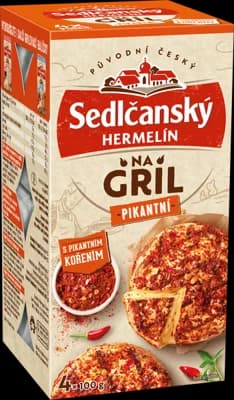 Sedlčanský Hermelín na gril pikantní (4x100g)