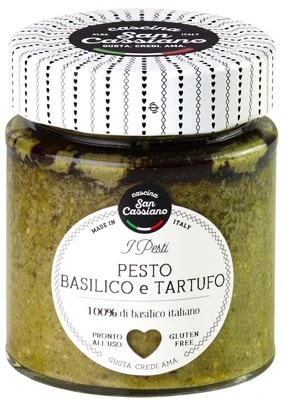 Cascina San Cassiano Bazalkové pesto s černými lanýži