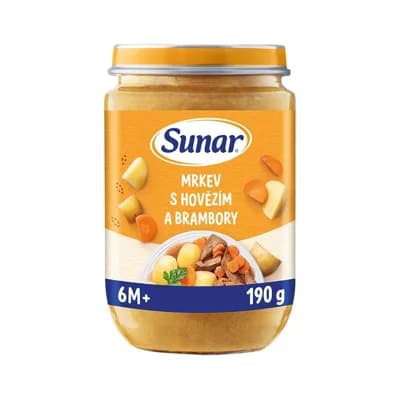 Sunar Příkrm mrkev s hovězím a brambory