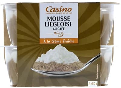 Casino Mousse dezert z kávové pěny, 4x 80 g