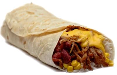 Fresh Fridge Vepřové burrito s čedarovou omáčkou