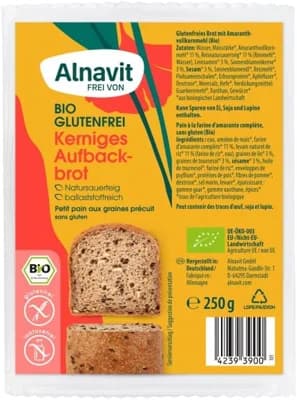 Alnavit BIO Bezlepkový chléb s celozrnnou amarantovou moukou k dopečení