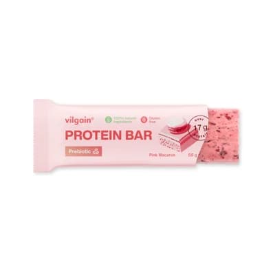 Vilgain Prebiotic Protein Bar – pink macaron