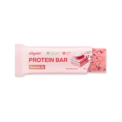 Vilgain Prebiotic Protein Bar – pink macaron