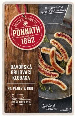 Ponnath Bavorské grilovací klobásky