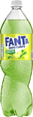 Fanta Zero cukru s příchutí jablka a liči