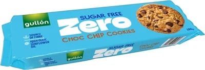 Gullón Choc chip sušenky s kousky čokolády, bez cukru