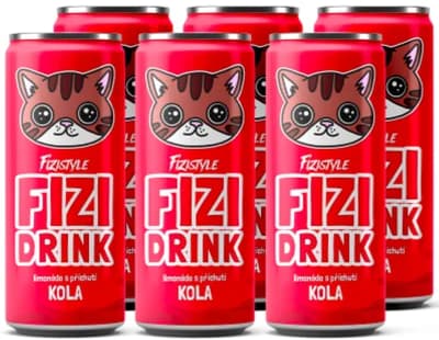 Fizi Drink kola 6 x 250 ml plech