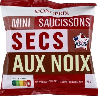 Monoprix Mini klobásky s vlašskými ořechy