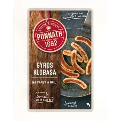 Grilovací klobása Gyros chlaz. 180 g