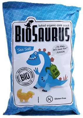BioSaurus BIO Kukuřičný snack slaný