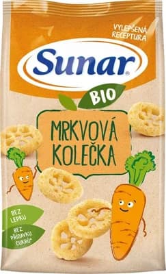 Sunar BIO Dětské křupky mrkvová kolečka