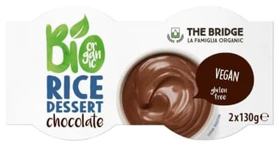 The Bridge BIO Rýžový dezert s čokoládou (2×130 g)