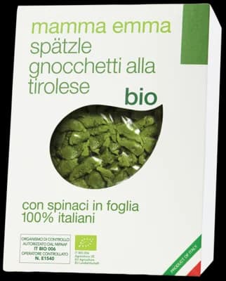 Mamma Emma BIO Špecle po Tyrolsku se špenátem