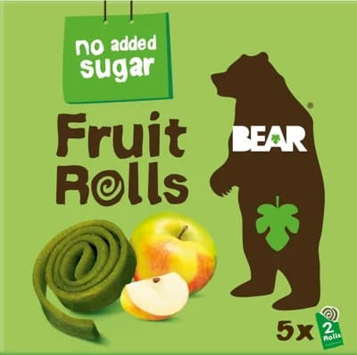 Bear Fruit Rolls ovocné rolované plátky jablko 5×20 g