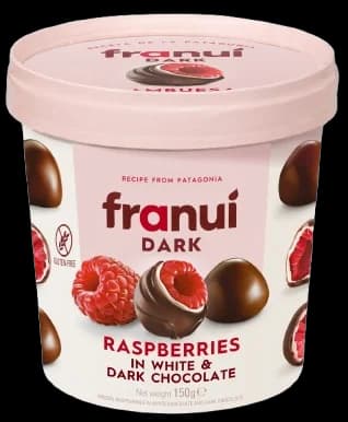 Franuí Maliny v bílé a hořké čokoládě