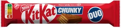 KitKat CHUNKY Duo, čokoládová tyčinka s oplatkou a kakaovou náplní