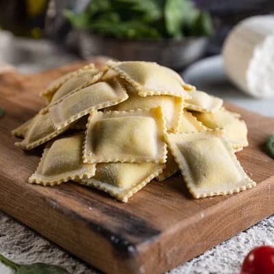 Authentic Ravioli mozzarella a sušená šunka