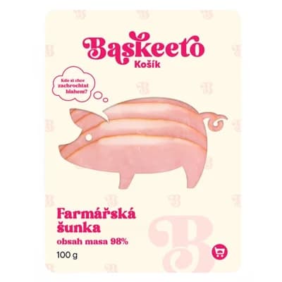 Baskeeto Farmářská šunka (98% masa)