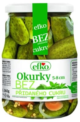 Efko Okurky 5–8 cm Bez přidaného cukru