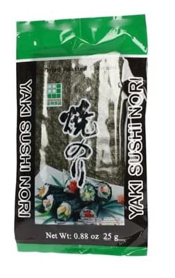 Jhfoods Řasa na sushi Yaki Nori půlená
