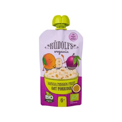 RUDOLFS Kapsička ovocná s ovesnou kaší BIO – mango passion