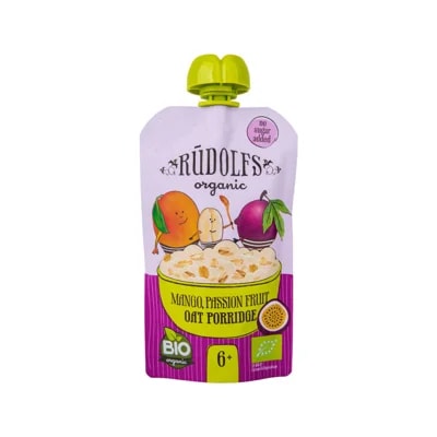 RUDOLFS Kapsička ovocná s ovesnou kaší BIO – mango passion