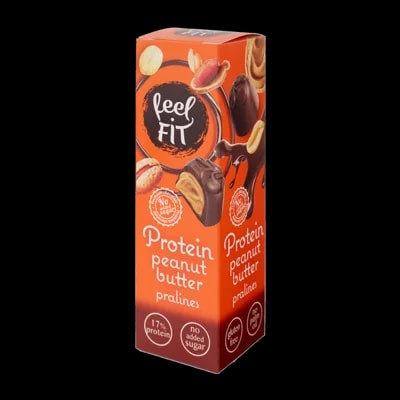 Feel fit Proteinové pralinky s arašídovým krémem bez přidaného cukru