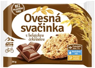 Ovesná svačinka S belgickou čokoládou