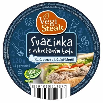 Vegi Steak Svačinka s vykrůtěným tofu