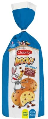 Chabrior Briošky mléčné s čokoládovými kousky, 8 ks