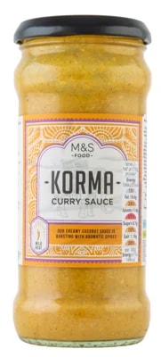 Marks & Spencer Mírně pálivá krémová kari omáčka