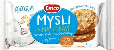 Emco Mysli na zdraví Ovesné sušenky kokosové