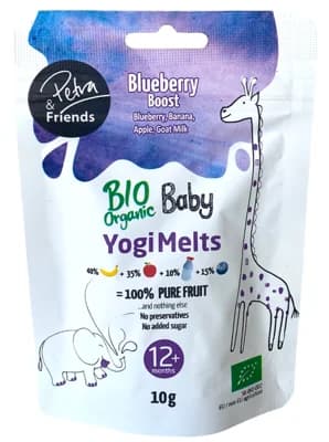 Petra & Friends BIO Ovocné smoothie kousky sušené mrazem s borůvkami a kozím mlékem