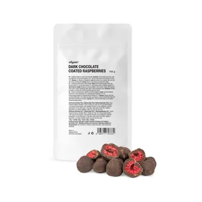 Vilgain Maliny v čokoládě – hořká čokoláda