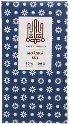 Ajala Chocolate BIO Tmavá čokoláda s mořskou solí 70%