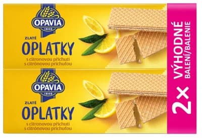 Opavia Oplatky citron příchuť 2x146g