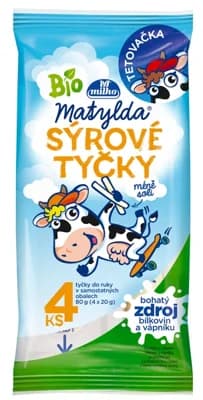 Matylda BIO Sýrové tyčky pařené 4x20g