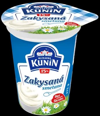Mlékárna Kunín Zakysaná smetana krémovitá 15%