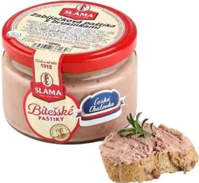 Sláma Paštika zabijačková s brusinkami