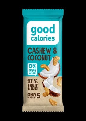 good calories Energetická tyčinka, kokos & kešu